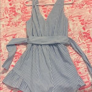 Zaful Striped Romper